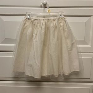 Mini Boden kids skirt size 11 12 y gold glitter